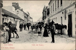 Delcampe - Gibraltar (Großbritannien) La Linea, Teatrostrasse I-II - Gibraltar