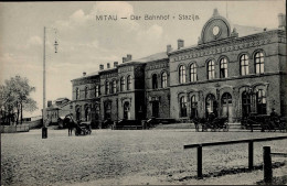 Delcampe - Mitau (Lettland) Bahnhof I-II - Lettland