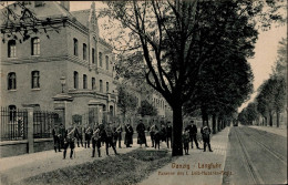 Delcampe - Danzig Kaserne, Strassenbahn 1915 I-II Tram - Autres & Non Classés