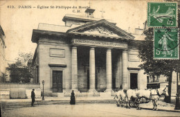 Delcampe - CPA Paris Eglise St Philippe Du Roule - Kirchen