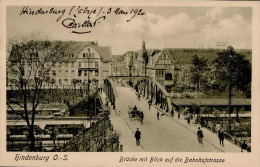 Delcampe - Hindenburg Bahnhofstrasse I-II - Otros & Sin Clasificación