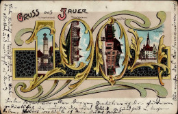 Delcampe - JAUER Schl. - Jahreszahl-Litho 1904 Runde Ecken Einriß III - Autres & Non Classés