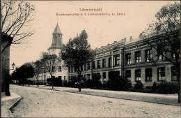 Delcampe - Schneidemühl Brombergerstrasse Mit Schule 1915 I-II - Autres & Non Classés