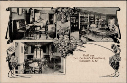 Delcampe - Schwerin Handlung Konditorei Fechner 1920 I-II - Otros & Sin Clasificación
