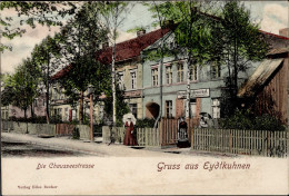 Delcampe - Eydtkuhnen Chausseestrasse, Gasthaus Baltruschat II (fleckig RS) - Sonstige & Ohne Zuordnung
