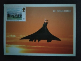 Delcampe - Carte Postale Concorde 33 ème Anniversaire Du Premier Vol, Cachet Spécial Filton Bristol Grande-Bretagne 2002 - Concorde