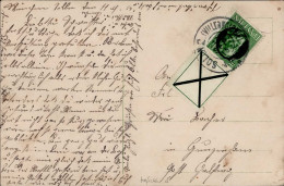 Delcampe - Bayern König Ludwig III ZD Mit Andreaskreuz Auf Postkarte 1915 - Other & Unclassified