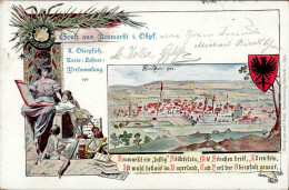 Delcampe - Bayern-GSK Gruss Aus Neumarkt I. Obpf., X. Kreis-Lehrer-Versammlung I-II Montagnes - Other & Unclassified