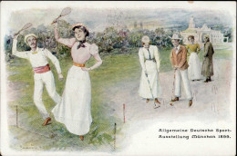 Delcampe - Bayern-GSK München Sportausstellung 1899 Mit So-Stempel I-II - Other & Unclassified