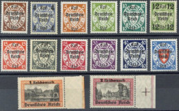 Delcampe - 3. Reich Danzig-Abschiedsserie Postfrisch** Kpl. (1 Mark Mit Leichtem Gummierungsfehler) - Autres & Non Classés