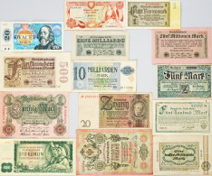 Delcampe - Geldschein Sammlung Mit Ca. 330 Deutschen Banknoten, 55 Gross-Notgeldscheinen Und Ca. 136 Ausl. Banknoten, Sehr Untersch - Autres & Non Classés