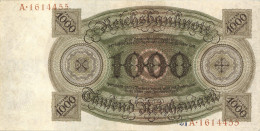 Delcampe - Geldschein Weimarer Republik 1000 Reichsmark 1924 R/A Erhaltung II - Autres & Non Classés