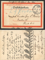 Delcampe - Stadtpost Berlin Packetfahrtkarte 1898 Mit Zudruck - Other & Unclassified