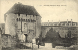 Delcampe - CPA Caen Caserne Du Chateau Porte De Secours - Caen