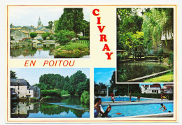 Delcampe - CPM /CPSM 10.5 X 15 Vienne CIVRAY Les Bords De La Charente  En Poitou  Piscine - Civray