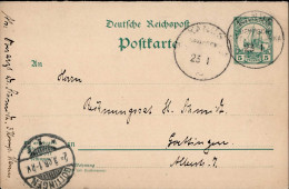 Delcampe - Kolonien Deutsch-Südwestafrika Doppelkarte Frageteil Bedarf Ab Kanus Colonies - Other & Unclassified
