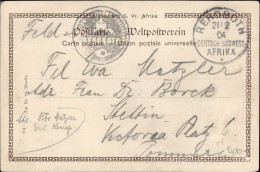 Delcampe - Kolonien Deutsch-Südwestafrika Feldpost Rehoboth 1904 Negativ-Dienstsiegel Colonies - Other & Unclassified