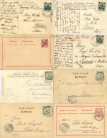 Delcampe - DAP/Kolonien Kleines Lot Mit 8 Belegen/Postkarten In Unterschiedlicher Erhaltung Colonies - Other & Unclassified