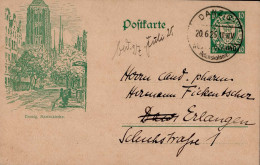 Delcampe - DANZIG - GSK Mit Seltenem O DANZIG .....LAND (Reichskolonie) 20.6.25 I-II - Other & Unclassified