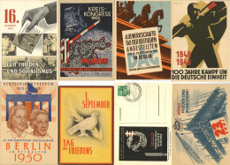 Delcampe - Politik Sammlung Mit Ca. 42 Ansichtskarten Liebevoll Aufbereitet In Einem Lederalbum - Otros & Sin Clasificación