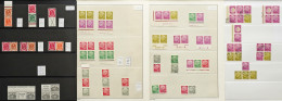 Delcampe - Deutsches Reich/Berlin/BUND Zusammendrucke Aus MH/MHB, Ab Germania, Hindenburg, Nothilfe, Bund Mit Posthorn, Heuss, Tw. - Other & Unclassified