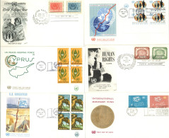 Delcampe - UNITED NATIONS FDC Lot Mit Ca. 600 Stück 1955-1969 - Autres - Amérique