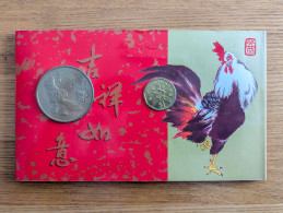 Delcampe - Singapore 1993 - Lunar Year Of The Rooster - Hong Bao Currency Set - Singapour