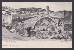 Delcampe - ISRAEL, Vintage Postcard, Nazareth, Mary's Well - Israel