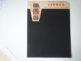 Delcampe - PAT - 4490  CHICOREE LEROUX  :  ARDOISE  PUB   XXX - Reclame