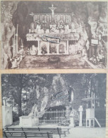 Delcampe - 2 Cartes Postales Anciennes Edegem Grot Van O.L.V. Van Lourdes Binnenzicht Der Grot  Zicht Der Grot - Edegem