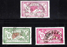 Delcampe - FRANCE 1926 TYPE MERSON N° 206 à 208 OBLITÉRÉ SUPERBE. - 1900-27 Merson