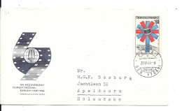 Delcampe - Prague Pour La Hollande 1964 Cinema - Covers & Documents
