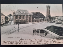 Delcampe - OOSTENDE La Gare Station KIOSK Ostende - Oostende