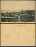 Delcampe - China Old Postcard Tsingtau Tsingtao Naval Pier Wharf From Signal Hill 青島神尾山海軍棧橋 - China