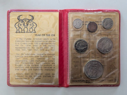 Delcampe - Singapore 1985 - Lunar Year Of The Ox - Uncirculated Coin Set - Singapour