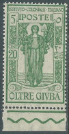 Delcampe - 1926 OLTRE GIUBA PRO ISTITUTO COLONIALE 20 CENT MNH ** - I44-4 - Oltre Giuba