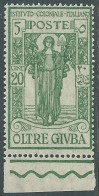 Delcampe - 1926 OLTRE GIUBA PRO ISTITUTO COLONIALE 20 CENT MNH ** - I44-4 - Oltre Giuba