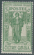 Delcampe - 1926 OLTRE GIUBA PRO ISTITUTO COLONIALE 20 CENT MNH ** - I44-2 - Oltre Giuba