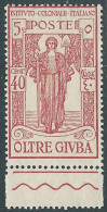 Delcampe - 1926 OLTRE GIUBA PRO ISTITUTO COLONIALE 40 CENT MNH ** - I44-4 - Oltre Giuba