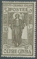 Delcampe - 1926 OLTRE GIUBA PRO ISTITUTO COLONIALE 10 CENT MNH ** - I44-4 - Oltre Giuba