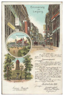 Delcampe - S593/ Erinnerung An Leipzig  Litho AK 1900 - Leipzig