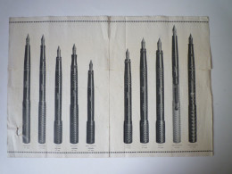 Delcampe - PAT - 4495  PUB  2 Volets  "STYLO-PLUMES"  LEON REBOUL   XXX - Reclame