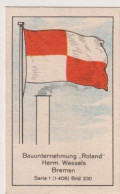 Delcampe - Massary Reedereiflaggen Bauunternehmung Roland Herrn Wessels Bremen   Serie 1 #330 - Andere Merken