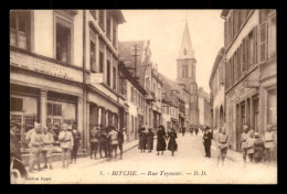 Delcampe - 57 - BITCHE - RUE TEYSSIER - CAFE CENTRAL - Bitche