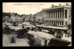 Delcampe - 59 - HAZEBROUCK - GRANDE PLACE UN JOUR DE MARCHE - Hazebrouck