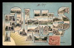 Delcampe - 59 - FOURMIES - LETTRES MULTIVUES - CARTE COLORISEE - Fourmies