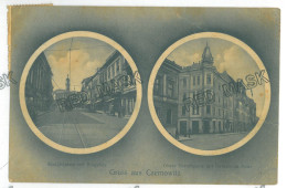Delcampe - UK 88 - 28597 CZERNOWITZ, Cernauti, Bucovina, Shopping Street, Tramway, Ukraine - Old Postcard - Used - Ukraine