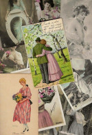 Delcampe - Lot 1360 De 10 CPA Illustrateurs Fantaisies Femme Girl Women Déstockage Pour Revendeurs Ou Collectionneurs - 5 - 99 Karten