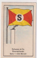 Delcampe - Massary Reedereiflaggen Schwoon & Co Bremerhaven    Serie 1 #341 - Andere Merken