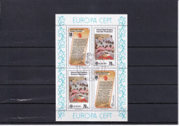 Delcampe - SA32c Turkish Cyprus 1982 EUROPA CEPT- Historic Events Used Sheet - Autres & Non Classés